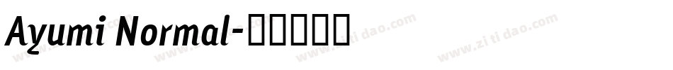 Ayumi Normal字体转换